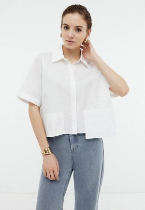 Рубашка Baon. Цвет: белый