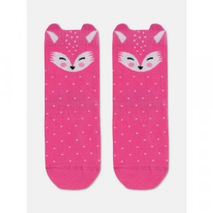 Носки Забавные Мордашки, размер 18(27-29), розовый Conte-kids. Цвет: розовый