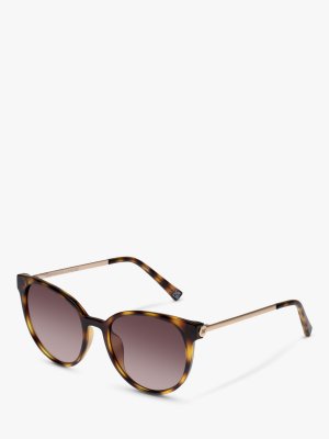 L5000172 Женские солнцезащитные очки овальной формы Contention, черепаховый/коричневый с градиентом Le Specs