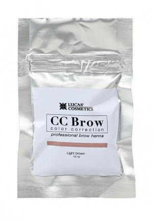 Хна для бровей CC Brow в саше (светло-коричневый), 10 гр. Цвет: коричневый