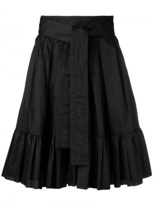 Расклешенная плиссированная юбка Marc Jacobs. Цвет: черный
