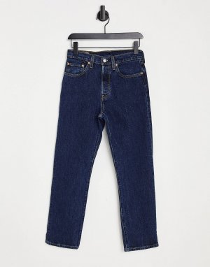 Укороченные джинсы прямого кроя с высокой посадкой Levi's 501 цвета индиго Levi's