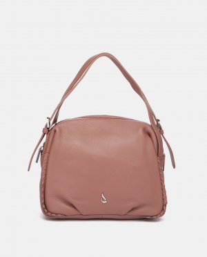 Женская сумка через плечо Wonderland из розовой кожи , розовый Abbacino