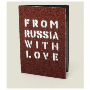 Обложка для паспорта From Russia with love, бордовый Бюро находок. Цвет: бордовый/красный