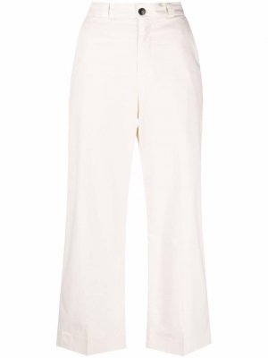 High-waisted wide leg trousers Haikure. Цвет: бежевый