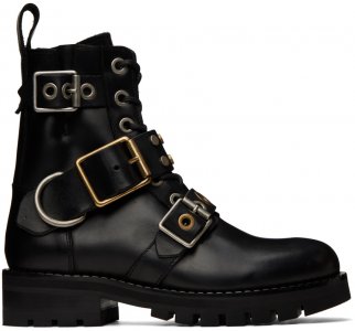 Черные ботинки с пряжками в стиле милитари Vivienne Westwood