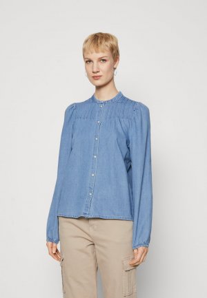 Блуза-рубашка VMPAISLEY SHIRT , цвет medium blue denim Vero Moda