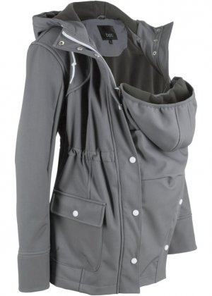 Куртка из софтшелла для новорожденных/куртка беременных , серый Bpc Bonprix Collection