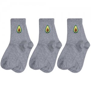Комплект из 3 пар детских носков Гамма светло-серые меланж, размер 20-22. Цвет: серый