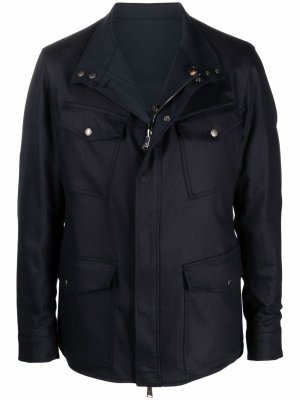 Куртка с карманами Lardini. Цвет: синий