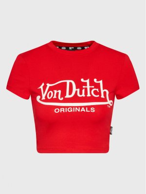 Футболка стандартного кроя, красный Von Dutch