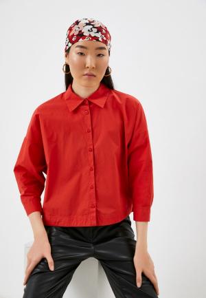 Рубашка Sisley. Цвет: красный