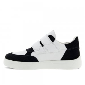 Детские кроссовки Street One ECCO. Цвет: черно-белый