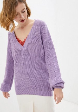 Пуловер Avemod. Цвет: фиолетовый