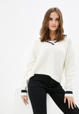 Пуловер Only. Цвет: белый