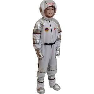 Костюм детский Космонавт (146) Elite CLASSIC. Цвет: белый/серебристый