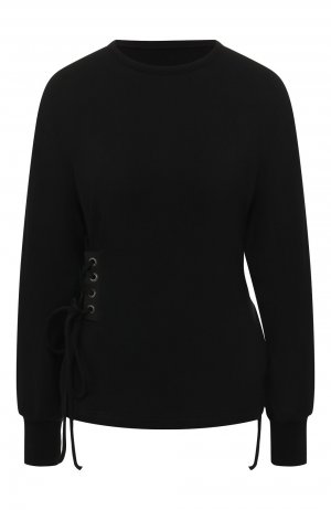 Хлопковый пуловер Yohji Yamamoto. Цвет: чёрный