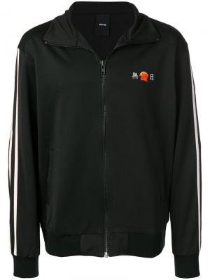 Бархатная спортивная куртка D.Gnak. Цвет: черный