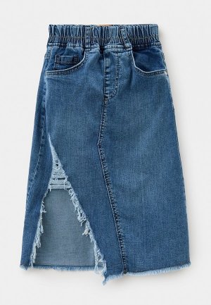 Юбка джинсовая Dali. Цвет: синий