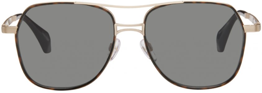 Золотые солнцезащитные очки Hally Vivienne Westwood