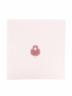 Одеяло с вышивкой Il Gufo. Цвет: розовый