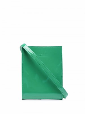 Embossed logo pouch bag MSGM. Цвет: зеленый