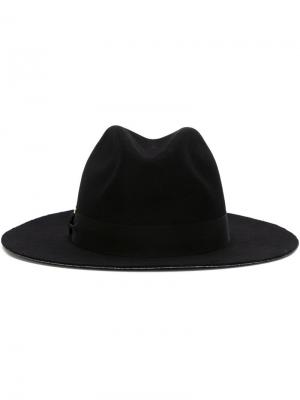 Фетровая шляпа с широкими полями Super Duper Hats. Цвет: чёрный