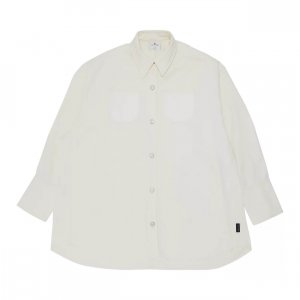 Рубашка Mega Size Dry Denim, белый Courrèges