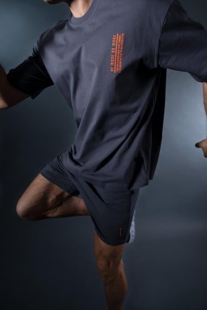 Спортивные хлопковые шорты стандартного кроя , серый DeFacto