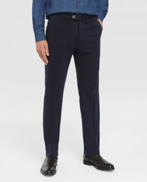 Мужские брюки чинос классического синего цвета , темно-синий Mirto. Цвет: синий