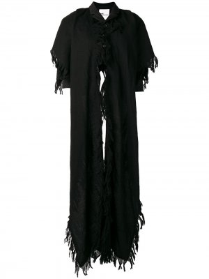 Укороченная куртка с шарфом Comme Des Garçons Noir Kei Ninomiya. Цвет: черный
