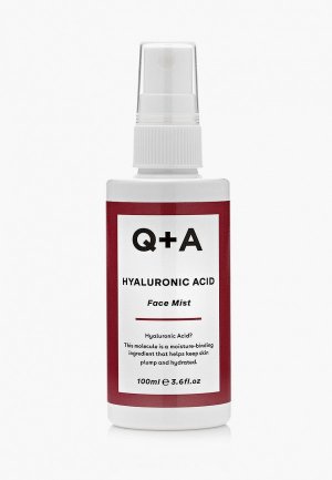 Спрей для лица Q+A Увлажняющий, HYALURONIC ACID, с гиалуроновой кислотой, 100 мл. Цвет: прозрачный