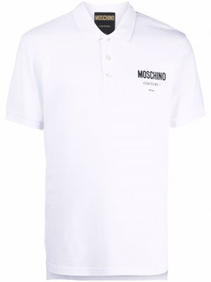 Logo-print polo shirt Moschino. Цвет: белый