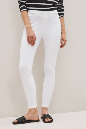 Укороченные джинсовые леггинсы , белый Next