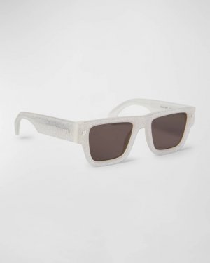 Мужские прямоугольные солнцезащитные очки из ацетата с блестками Palisade Palm Angels