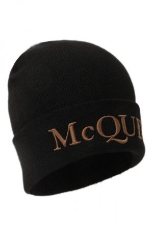 Кашемировая шапка Alexander McQueen. Цвет: чёрный