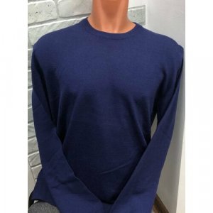 Пуловер , размер 176-182, 56, синий Benaffetto. Цвет: синий