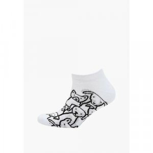 Носки , размер 40-44, белый Big Bang Socks. Цвет: белый