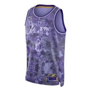 Майка x NBA LeBron James Los Angeles Lakers 22/23 Dri-FIT Swingman Jersey 'Purple', фиолетовый Nike