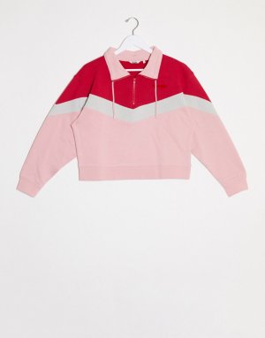 Розовый свитер с высоким воротником Wrangler