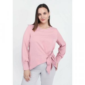 Блуза , повседневный стиль, размер 56, розовый EL. Цвет: розовый