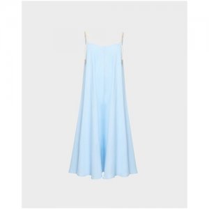 Платье-комбинация короткая лен 175 (голубой XS/S/170) Ummami. Цвет: голубой