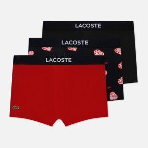 Комплект мужских трусов 3-Pack Trunk Valentines Day Lacoste. Цвет: комбинированный