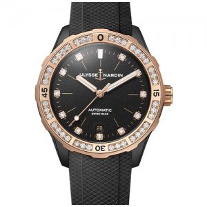 Наручные часы Lady Diver 8165-182B-3/BLACK Ulysse Nardin. Цвет: черный