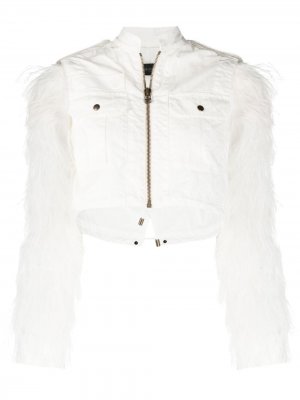 Укороченная куртка со съемным болеро Mr & Mrs Italy. Цвет: белый