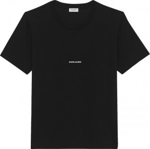 Футболка Rive Gauche T-Shirt 'Black', черный Saint Laurent