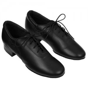 Туфли танцевальные мужские Танцмастер 25010 Кожа черная раз. 245 Dancemaster. Цвет: черный