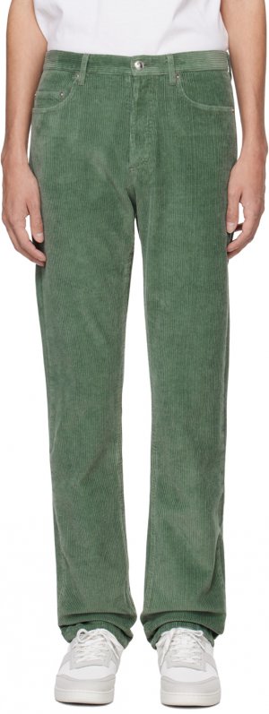 Зеленые стандартные брюки A.P.C.