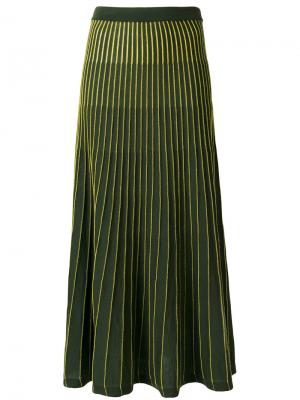 Плиссированная юбка Antonio Marras. Цвет: зелёный