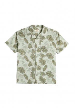 Рубашка TROPICAL PATTERNED SHORT SLEEVE POCKET DETAIL , цвет green Koton